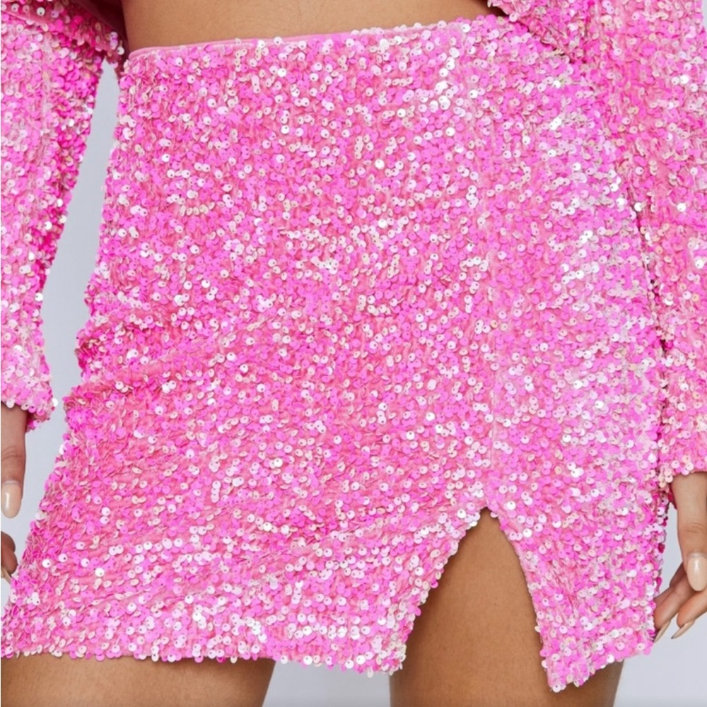 Nasty Gal Premium Velvet Sequin Mini Skirt